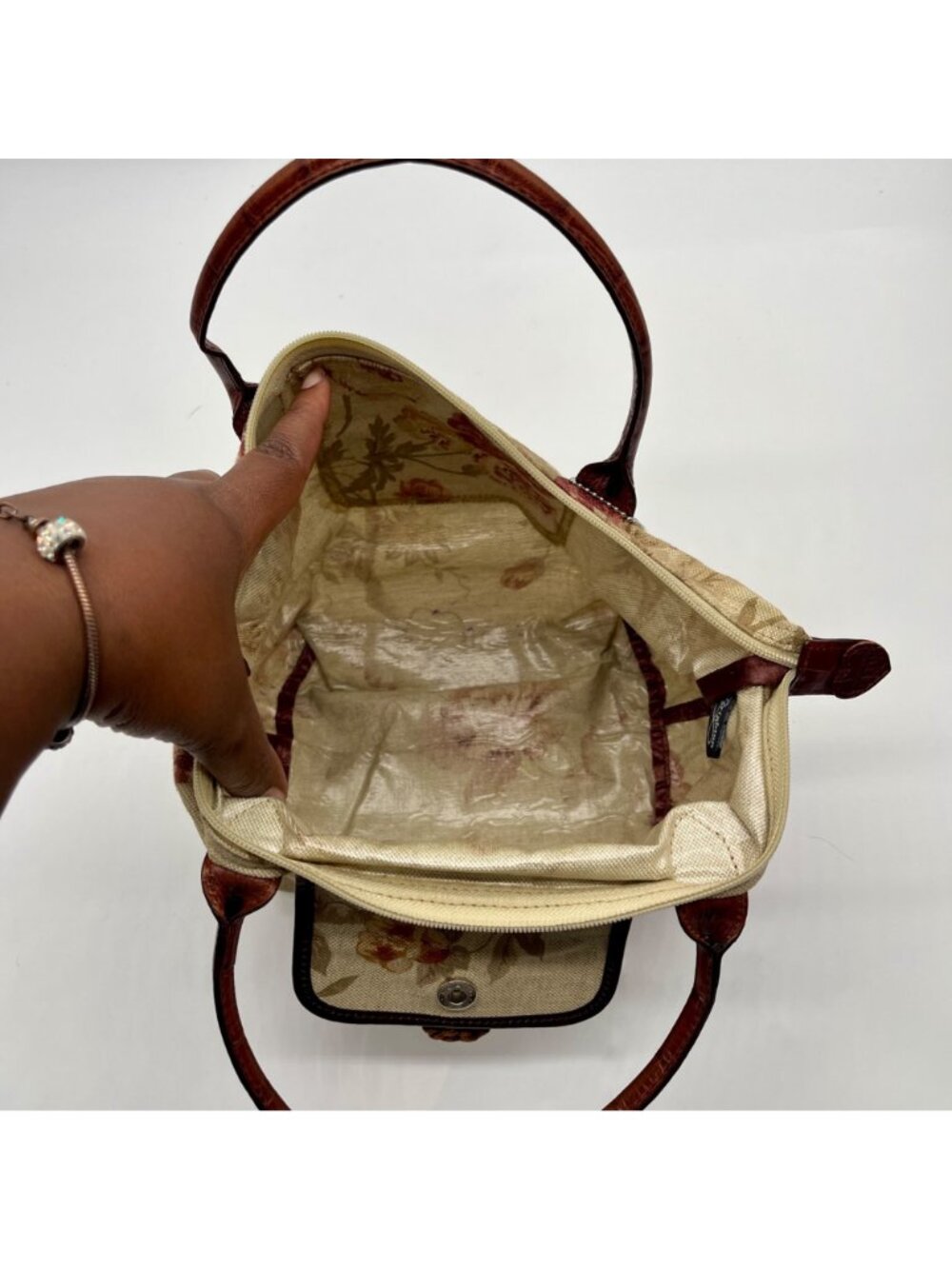 Brighton Vintage Fabric Flap Shoulder Bag - Picture 10 of 10